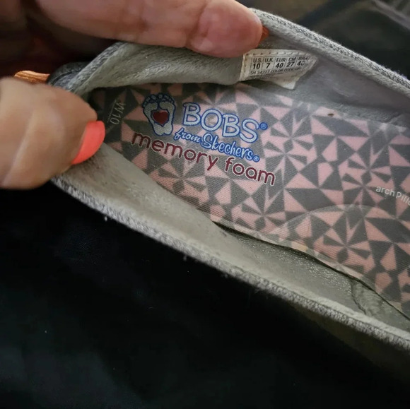 Bobs by Sketchers Silver shoes - Picture 4 of 8